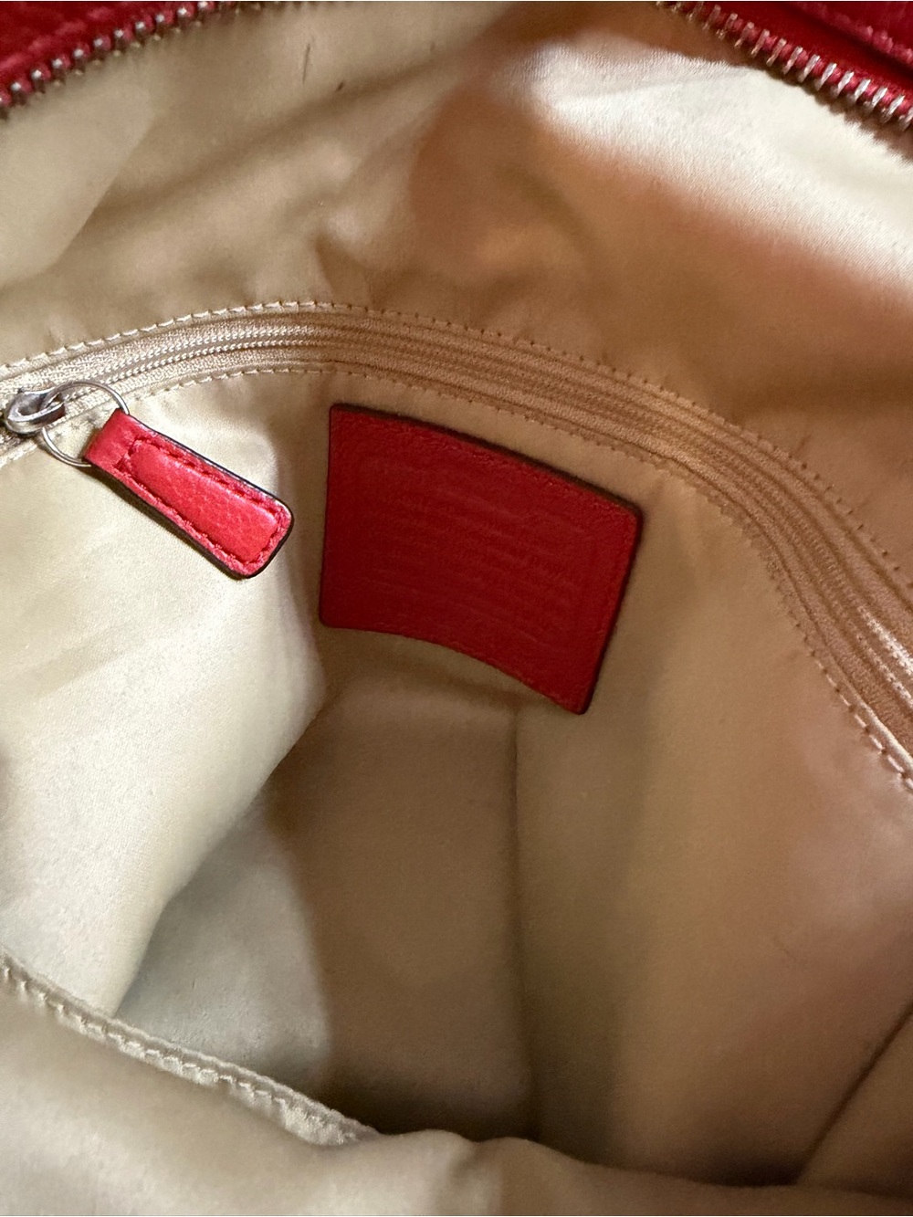 Coach Pebbled Leather Top Handle /Shoulder / Crossbody Bag – Paprika - Picture 11 of 15